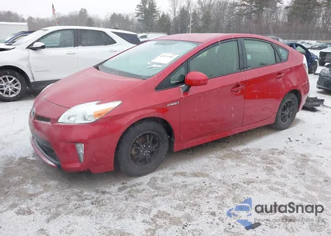 2015 Toyota Prius Three из США, поврежденный, VIN JTDKN3DUXF0424710